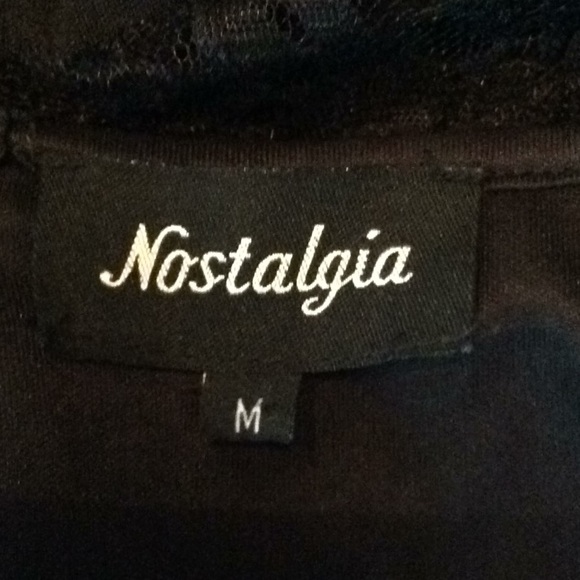 Nostalgia Black Lace Sheath Dress - M - Picture 6 of 8